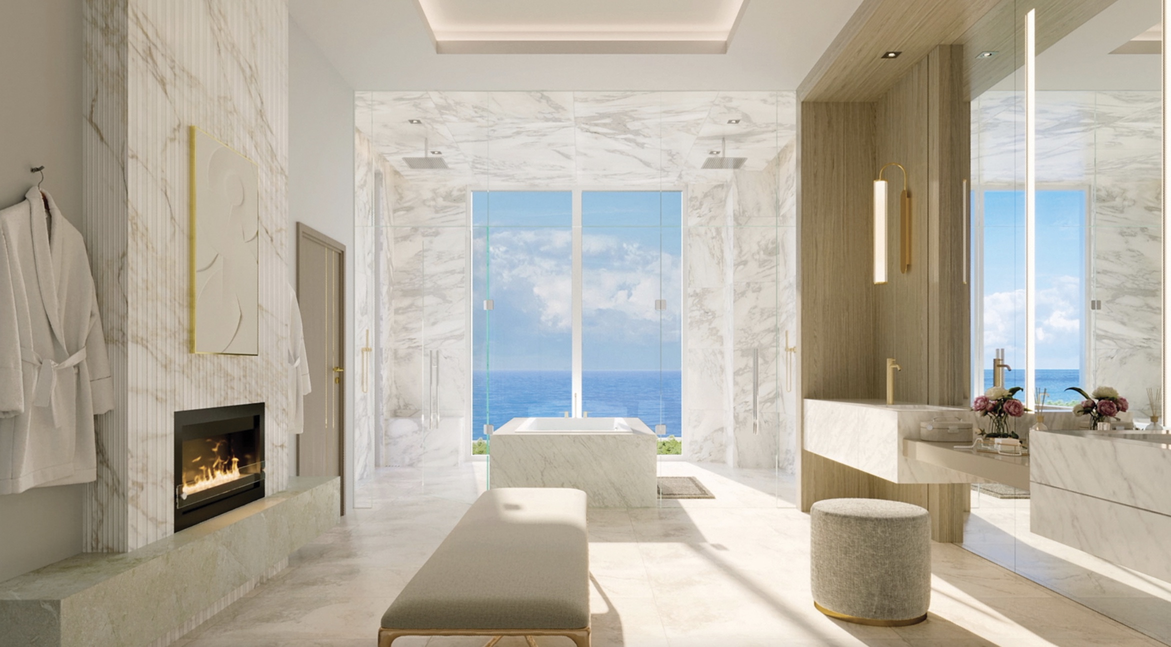 Epique at Pelican Bay PENTHOUSE BATHROOM - Naples, FL | Michael Moreiras, CLHMS GUILD, Luxury Real Estate Advisor
